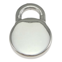 Stainless Steel Tag Charm, Lock, Customized, original color Approx 