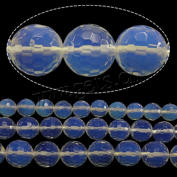 Sea Opal Jewelry Beads, Round, different size for choice & faceted, Length:Approx 14.5 Inch, Sold By Strand