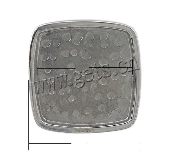 Нержавеющая сталь 304 Кнопка выводы, Квадратная форма, разный размер для выбора & чеканная, оригинальный цвет, продается PC