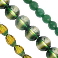 Perles vert naturel