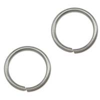 Sägeschnitt Edelstahl Closed Sprung-Ring, 304 Edelstahl, originale Farbe, 9x1mm, 10000PCs/Tasche, verkauft von Tasche