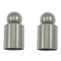 Stainless Steel End Caps, Column, original color Approx 8mm 