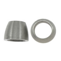 Stainless Steel Large Hole Beads, Drum, original color Approx 6mm 