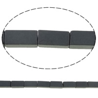 Non Magnetic Hematite Beads, Rectangle & Customized, black Approx 0.5-1mm Approx 15.7 Inch 
