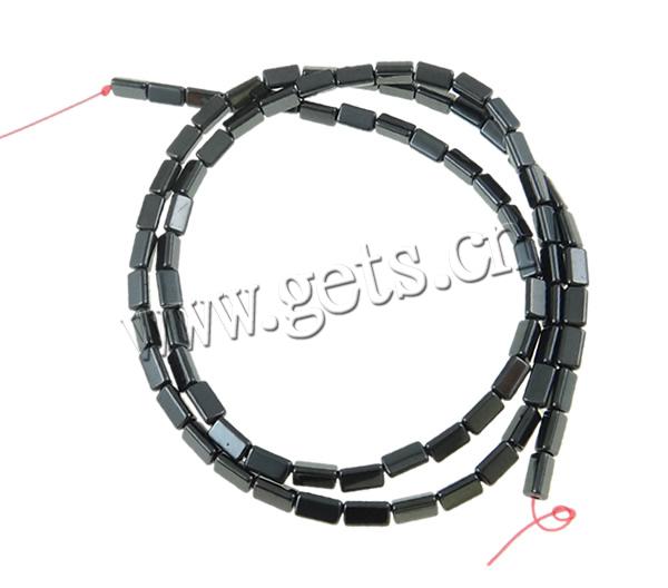 Non Magnetic Hematite Beads, Rectangle, different size for choice & Customized, black, Hole:Approx 0.5-1mm, Length:Approx 16.1 Inch, Sold By Strand