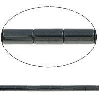 Las Perlas De Hematites Sin Magnético, Hematita no magnética, Tubo, diverso tamaño para la opción & Modificado para requisitos particulares, Negro, agujero:aproximado 0.5-1mm, longitud:aproximado 16.1 Inch, Vendido por Sarta