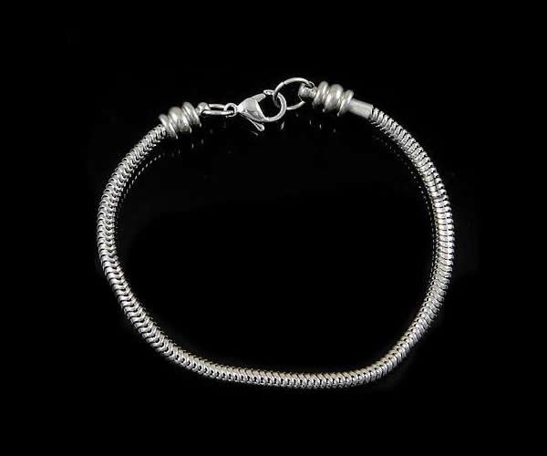 Stainless Steel European Bracelet Chain, 316 Stainless Steel, different size for choice, original color, 3.2mm, 3.5mm, Sold By Strand