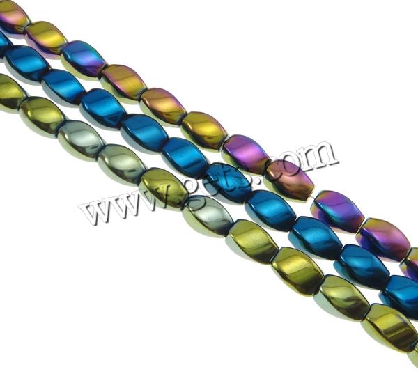 Perles hématite non-magnétique, hématite non magnétique, spiral, Placage coloré, normes différentes pour le choix & Personnalisé, plus de couleurs à choisir, Trou:Environ 0.5-1mm, Longueur:Environ 15.7 pouce, Vendu par brin