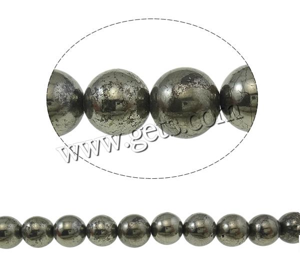 Nicht magnetische Hämatit Perlen, Non- magnetische Hämatit, rund, metallschwarz plattiert, verschiedene Größen vorhanden, Bohrung:ca. 1mm, Länge:ca. 15.7 ZollInch, verkauft von Strang