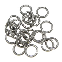 Sägeschnitt Edelstahl Closed Sprung-Ring, 304 Edelstahl, Kreisring, originale Farbe, 0.8x5mm, 10000PCs/Menge, verkauft von Menge