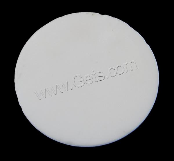 Porcelain Cabochon, Flat Round, different size for choice & flat back, white, Sold By PC