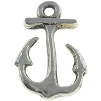 Zinc Alloy Ship Wheel & Anchor Pendant, plated, nautical pattern Approx 1.5mm, Approx 