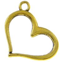 Zinc Alloy Heart Pendants, plated Approx 1mm, Approx 