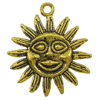 Zinc Alloy Jewelry Pendants, Sun, plated Approx 1.5mm, Approx 