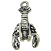 Zinc Alloy Animal Pendants, Lobster, plated Approx 1.5mm, Approx 