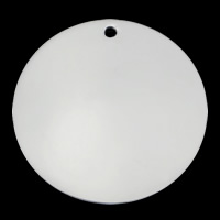 スターリングシルバー タグ, 92.5％純度シルバー, 楕円, メッキ, 無色, 30mm, 売り手 パソコン