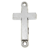 Zinc Alloy Connector Bar, Cross, plated, 1/1 loop Approx 1mm, Approx 