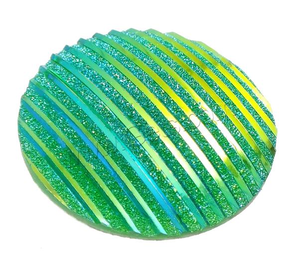 Glitter Resin Cabochon, Flat Round, different size for choice & flat back & stripe, more colors for choice, Sold By Bag