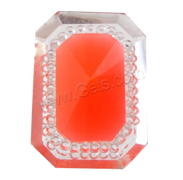 Resin Rhinestone Cabochon, Octagon, different size for choice & flat back & faceted & two tone, more colors for choice, Sold By Bag
