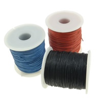 Cordón de algodón encerado, más colores para la opción, 1mm, 90Yardpatio/Carrete, Vendido por Carrete