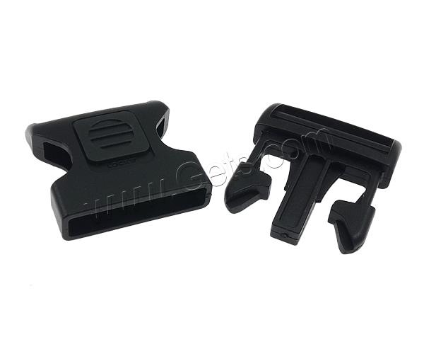 Plastic Side Release Buckle, Rectangle, different size for choice, black, Sold By PC