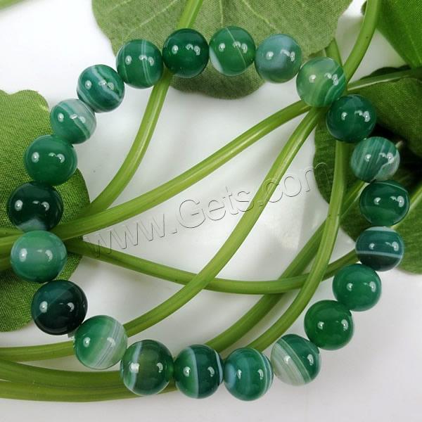 Green Agate Bracelet, natural, Customized & more sizes for choice, Length:Approx 7.5 Inch, Sold By Strand