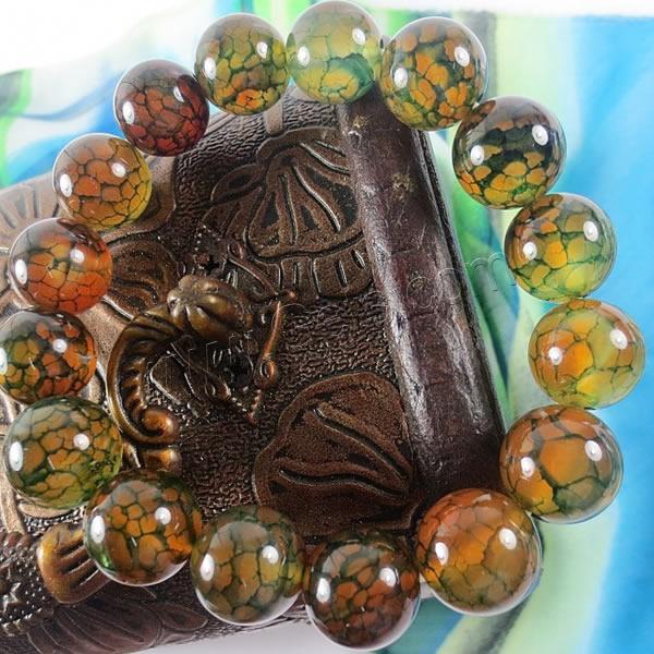 Dragon Veins Agate Bracelet, natural, Customized & more sizes for choice, more colors for choice, Length:Approx 7.5 Inch, Sold By Strand