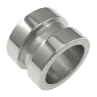 Stainless Steel Large Hole Beads, Column, plated Approx 8.5mm 
