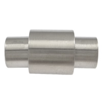 Round Stainless Steel Magnetic Clasp, plated Approx 6mm 