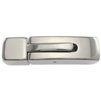 Stainless Steel Bayonet Clasp, Rectangle, plated Approx 6mm 