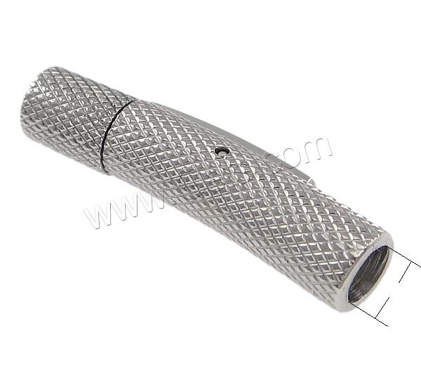 Stainless Steel Bayonet Clasp, Tube, plated, different size for choice, more colors for choice, Sold By PC