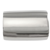 Rechteck Edelstahl Magnetverschluss, plattiert, keine, 18x13x8.5mm, Bohrung:ca. 9x5mm, verkauft von PC