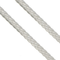 Sterling Silver Jewelry Chain, 925 Sterling Silver, plated, cobra chain 