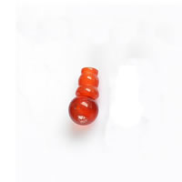 Roter Achat 3 Löcher Guru Perlen, natürlich, Kundenindividuell & Weitere Größen für Wahl, Bohrung:ca. 1-2mm, 2PCs/setzen, verkauft von setzen