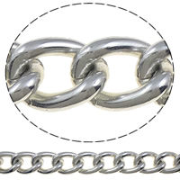Aluminum Twist ovale Kette, Aluminium, keine, frei von Nickel, Blei & Kadmium, 22.5x32x6mm, 100m/Menge, verkauft von Menge