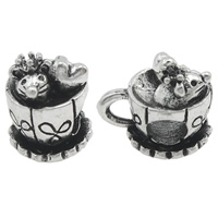 Zinc Alloy European Beads, Cup, plated, without troll nickel, lead & cadmium free Approx 5mm 