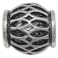 Zinc Alloy European Beads, Drum, plated, without troll nickel, lead & cadmium free Approx 5mm 