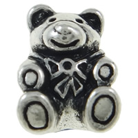 Zinc Alloy European Beads, Bear, plated, without troll nickel, lead & cadmium free Approx 5mm 