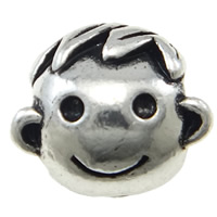Zinc Alloy European Beads, Boy, plated, without troll nickel, lead & cadmium free Approx 4.5mm 