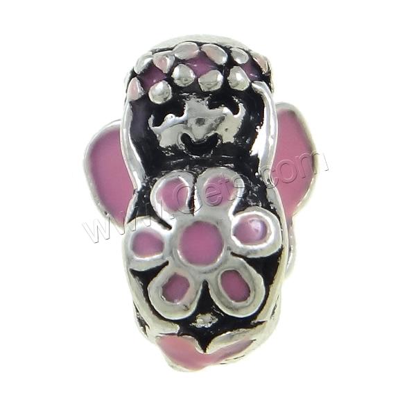 Enamel Zinc Alloy European Beads, Girl, plated, Customized & without troll, more colors for choice, 11x14x8mm, Hole:Approx 5mm, Sold By PC