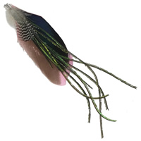 Silver Pheasant Costume Accessories, with Peacock Feather & Iron, platinum color plated 