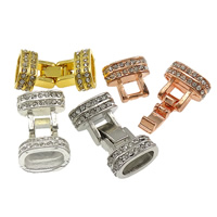 Zinc Alloy Fold Over Clasp, plated, Customized & with rhinestone nickel, lead & cadmium free Approx 