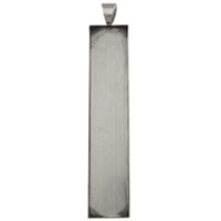Stainless Steel Pendant Setting, Rectangle, original color Approx Inner Approx 