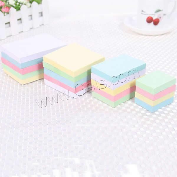 Note Paper, Rectangle, different size for choice, mixed colors, 12Bags/Lot, 100PCs/Bag, Sold By Lot