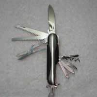 Couteaux suisses, acier inoxydable, avec silicone, couleur originale Vendu par PC