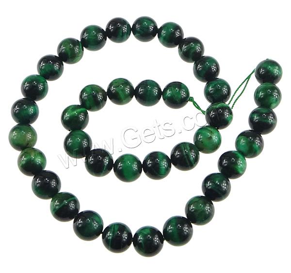 Tiger Eye Beads, Round, more sizes for choice, green, Hole:Approx 1mm, Length:15 Inch, Sold By Strand