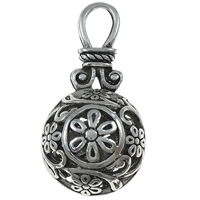 Zinc Alloy Hollow Pendants, Round, plated nickel, lead & cadmium free Approx 