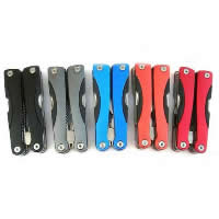 Multifunctional Folding Plier, Stainless Steel, plated, mixed colors 