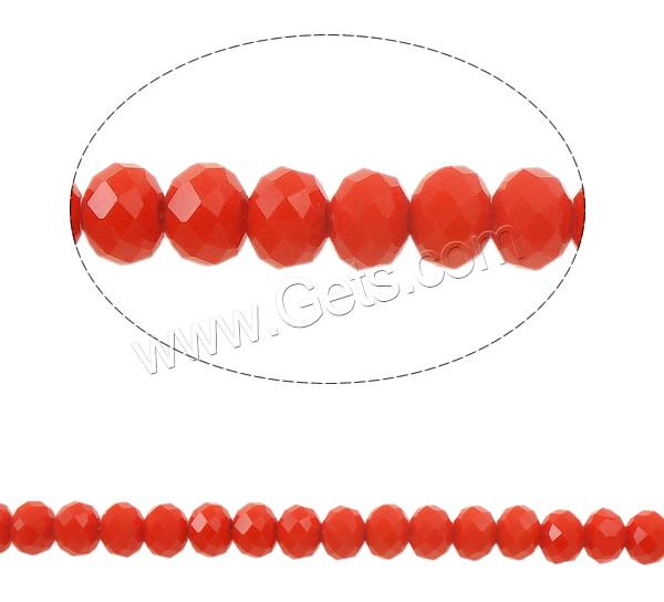Rondelle Crystal Beads, different size for choice & faceted & imitation CRYSTALLIZED™ element crystal, more colors for choice, Hole:Approx 1-2mm, Length:Approx 15.7 Inch, 120PCs/Strand, Sold By Strand