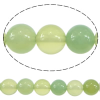 Natural Green Agate Beads, Round, Customized Approx 0.8-1.2mm Approx 15 Inch 
